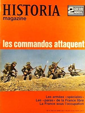 Historia magazine. Seconde guerre mondiale. Numéro 31. Les commandos attaquent. 23 mai 1968.