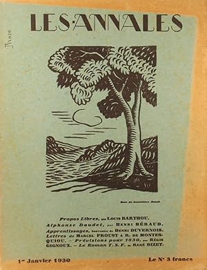 Bild des Verkufers fr Les Annales politiques et littraires N 2349. 1er janvier 1930. zum Verkauf von Librairie Et Ctera (et caetera) - Sophie Rosire