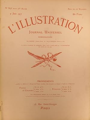 Imagen del vendedor de L'Illustration N 3875. 9 juin 1917. a la venta por Librairie Et Ctera (et caetera) - Sophie Rosire