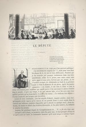 Seller image for Les Franais peints par eux-mmes. Le dput. Livraison N 34, avec sa couverture d'origine. Vers 1840. for sale by Librairie Et Ctera (et caetera) - Sophie Rosire