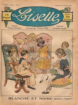 Lisette. Journal des petites filles. 3e année, numéro 81. Lectures, histoires illustrées, couture...