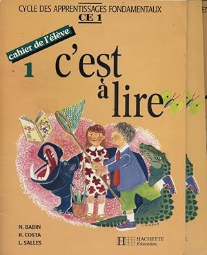 Imagen del vendedor de C'est  lire. 1-2-3. Cahier de l'lve. CE1. Cycle des apprentissages fondamentaux. a la venta por Librairie Et Ctera (et caetera) - Sophie Rosire