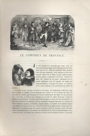 Seller image for Les Franais peints par eux-mmes. Le comdien de province. Vers 1840. for sale by Librairie Et Ctera (et caetera) - Sophie Rosire