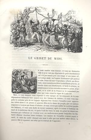 Seller image for Les Franais peints par eux-mmes. Le griset du Midi. Vers 1840. for sale by Librairie Et Ctera (et caetera) - Sophie Rosire