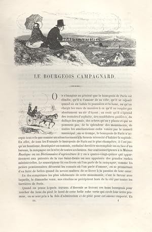 Imagen del vendedor de Les Franais peints par eux-mmes. Le bourgeois campagnard. Vers 1840. a la venta por Librairie Et Ctera (et caetera) - Sophie Rosire