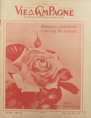 Imagen del vendedor de Vie  la campagne numro 536. Couverture : Floralies gantoises et festival de la rose. Juin 1955. a la venta por Librairie Et Ctera (et caetera) - Sophie Rosire