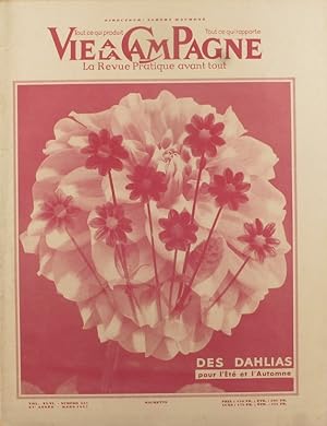 Imagen del vendedor de Vie  la campagne numro 557. En couverture : Des dahlias pour l't et l'automne. Mars 1957. a la venta por Librairie Et Ctera (et caetera) - Sophie Rosire