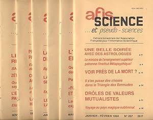 Cahiers bimestriels de l'Association Française pour l'Information Scientifique. Année 1994 complè...
