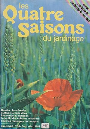 Les quatre saisons du jardinage. Bimestriel. N° 16. Septembre-octobre 1982.