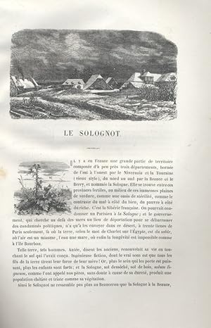 Imagen del vendedor de Les Franais peints par eux-mmes. Le Solognot. Vers 1840. a la venta por Librairie Et Ctera (et caetera) - Sophie Rosire