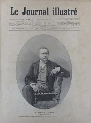 Image du vendeur pour Le Journal illustr. Gravure  la Une : Portrait d'Ernest Judet (Tristan, journaliste au Petit Journal). Gravure intrieure double page : Tableau de Debat-Ponsan : A la Saint-Roch, vieille coutume du Midi. (Environs de Toulouse). 26 juin 1892. mis en vente par Librairie Et Ctera (et caetera) - Sophie Rosire