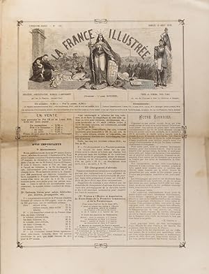 La France illustrée N° 193. Gravures intérieures : Le Cardinal Franchi - Vue de Royat d'après nat...