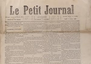 Le Petit journal. Numéro 2104. Article de Thimotée Trimm. 5 octobre 1868.