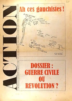 Action N° 21. Réalisé au service des comités d'action. Dossier: Guerre civile ou Révolution? 11 j...