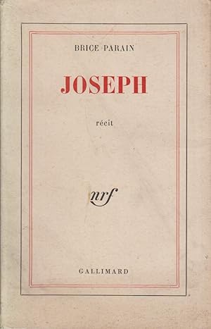 Image du vendeur pour Joseph. Rcit. mis en vente par Librairie Et Ctera (et caetera) - Sophie Rosire