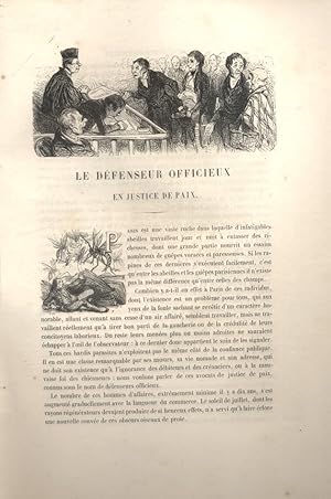 Imagen del vendedor de Les Franais peints par eux-mmes. Le dfenseur officieux en justice de paix. Vers 1840. a la venta por Librairie Et Ctera (et caetera) - Sophie Rosire