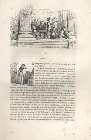 Imagen del vendedor de Les Franais peints par eux-mmes. Le fat. Livraison N 132, avec sa couverture d'origine. Vers 1840. a la venta por Librairie Et Ctera (et caetera) - Sophie Rosire