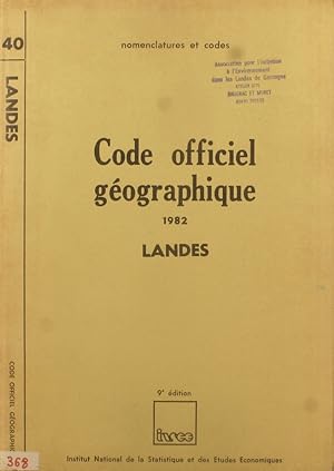 Code officiel géographique des Landes. Deux cartes : évolution 1968-1975 et évolution 1975-1982.