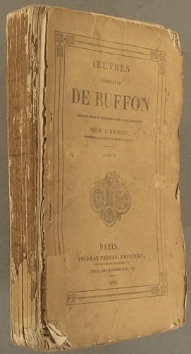 Immagine del venditore per Oeuvres compltes de Buffon mises en ordre et prcdes d'une notice historique par M. A. Richard. Tome 9 seul : De l'homme, suite de l'histoire des animaux. venduto da Librairie Et Ctera (et caetera) - Sophie Rosire