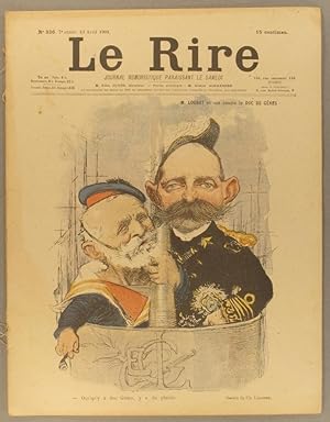 Seller image for Le Rire N 301. En couverture - M. Loubet et son cousin le Duc de Gnes, par Landre. 13 avril 1901. for sale by Librairie Et Ctera (et caetera) - Sophie Rosire