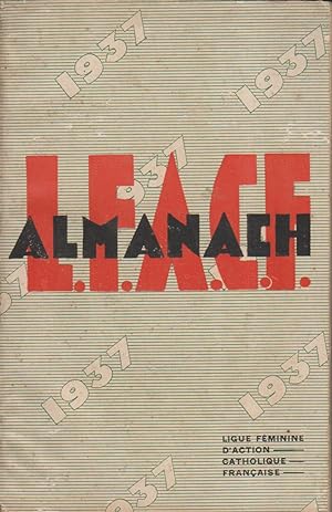 Imagen del vendedor de Almanach de la ligue fminine d'action catholique franaise 1931. a la venta por Librairie Et Ctera (et caetera) - Sophie Rosire