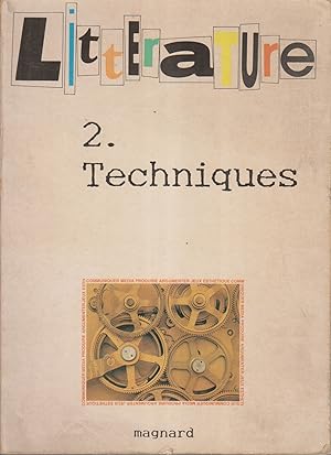 Bild des Verkufers fr Littrature. 2 : Techniques. zum Verkauf von Librairie Et Ctera (et caetera) - Sophie Rosire