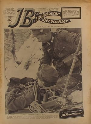 Image du vendeur pour Illustrierter Beobachter. 16 Jahrgang Folge 7. 13 februar 1941. mis en vente par Librairie Et Ctera (et caetera) - Sophie Rosire