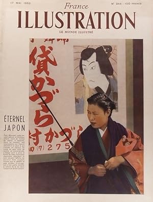 France illustration N° 344. Eternel Japon (couverture et 10 pages d'articles) 17 mai 1952.