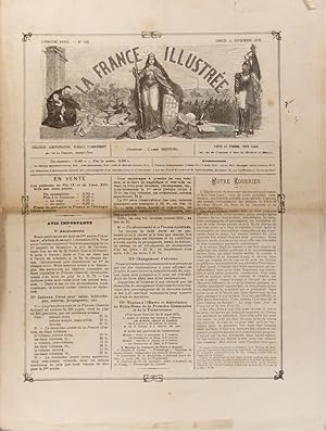 "La France illustrée N° 198. Gravures intérieures : Statue de ND de la Falaise - Catastrophe du "...
