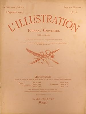 Imagen del vendedor de L'Illustration N 3888. 8 septembre 1917. a la venta por Librairie Et Ctera (et caetera) - Sophie Rosire