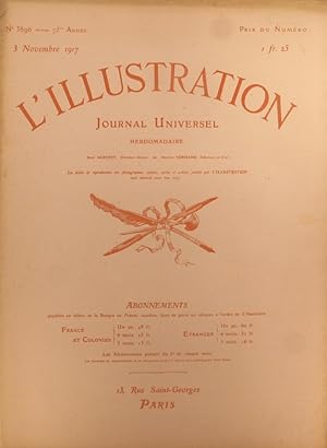 Imagen del vendedor de L'Illustration N 3896. Un article sur le Zeppelin L49. 3 novembre 1917. a la venta por Librairie Et Ctera (et caetera) - Sophie Rosire