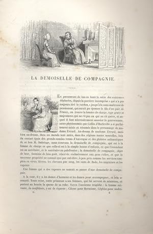 Les Français peints par eux-mêmes. La demoiselle de compagnie. Livraison N° 83, avec sa couvertur...