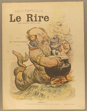 Imagen del vendedor de Le Rire N 347. En couverture - Chron Sous-secrtaire d'Etat  la marine, par Landre. 25 septembre 1909. a la venta por Librairie Et Ctera (et caetera) - Sophie Rosire