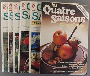 Les quatre saisons du jardinage. Bimestriel. 1990. Numéros 60 à 65. (Année 1990 complète).