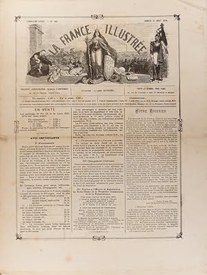 Image du vendeur pour La France illustre N 196. Gravures intrieures : Portrait d'Abel Rainbeaux, de M. de Villemessant, de M. Saint-Genest et de Cham - Vue de l'orphelinat d'Auteuil  vol d'oiseau (double page) 31 aot 1878. mis en vente par Librairie Et Ctera (et caetera) - Sophie Rosire