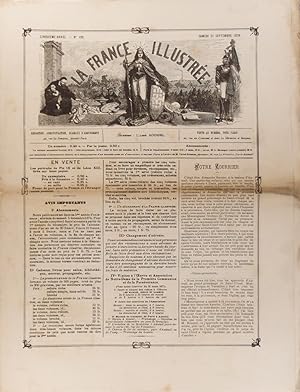 La France illustrée N° 199. Gravures intérieures : Concours hippique - Rencontre du Princesse-Ali...