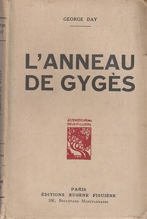Seller image for L'anneau de Gygs. Avec une carte de visite de Mme L. Debeauvais. Vers 1930. for sale by Librairie Et Ctera (et caetera) - Sophie Rosire