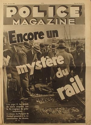 Seller image for Police Magazine N 230. En premire page : Encore un mystre du rail. 21 avril 1935. for sale by Librairie Et Ctera (et caetera) - Sophie Rosire