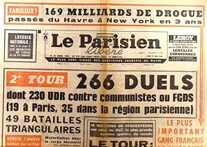 Le Parisien libéré. 27 juin 1968. 2e tour: 266 duels? 27 juin 1968.