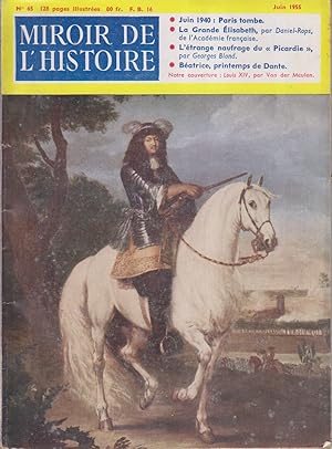 Imagen del vendedor de Miroir de l'histoire N 65. Juin 1955. a la venta por Librairie Et Ctera (et caetera) - Sophie Rosire