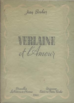 Bild des Verkufers fr Verlaine et l'amour. Edition originale numrote. zum Verkauf von Librairie Et Ctera (et caetera) - Sophie Rosire