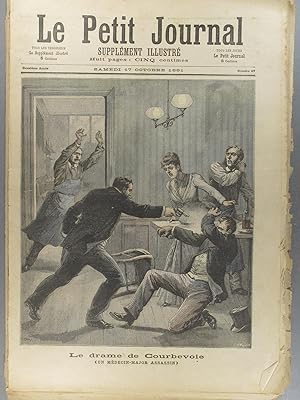 Le Petit journal - Supplément illustré N° 47 : Le drame de Courbevoie. Un médecin-major assassin....