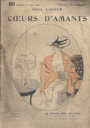 Imagen del vendedor de Coeurs d'amants. Roman. Vers 1920. a la venta por Librairie Et Ctera (et caetera) - Sophie Rosire