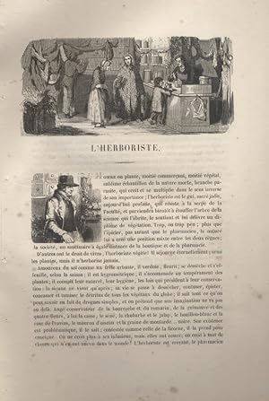 Les Français peints par eux-mêmes. L'herboriste. Vers 1840.