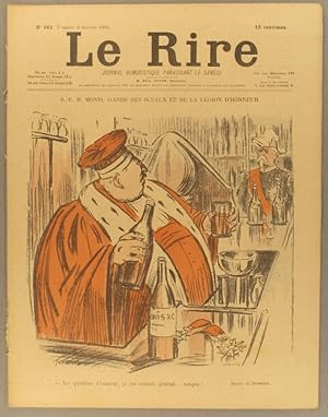 Imagen del vendedor de Le Rire N 361. En couverture - M. Monis - Garde des Sceaux, par Jeanniot. 5 octobre 1901. a la venta por Librairie Et Ctera (et caetera) - Sophie Rosire