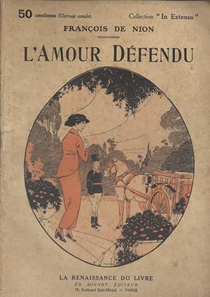 L'amour défendu. Roman. Vers 1920.