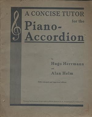 Seller image for A concise tutor for the piano-accordion. for sale by Librairie et cætera (et caetera)