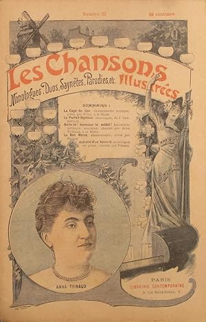 Image du vendeur pour Les chansons illustres. N 22. Monologues, duos - Sayntes, parodies, etc. Vers 1900. mis en vente par Librairie Et Ctera (et caetera) - Sophie Rosire