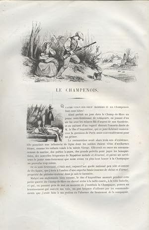 Les Français peints par eux-mêmes. Le Champenois. Vers 1840.