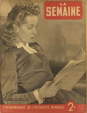 La Semaine N° 33. Danielle Darrieux en couverture. 27 février 1941.